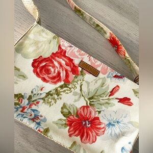 FOSSIL | Grannycore Spring Floral Canvas Straw Shoulder Bag